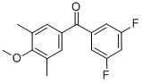 CAS#: 844885-20-7, 3,5-Difluoro-3',5'-Dimethyl-4'-Methoxybenzophenone