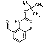 CAS#: 844891-30-1, 2-Methyl-2-propanyl (2-fluoro-6-formylphenyl)carbamate