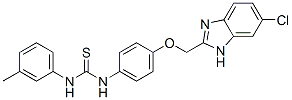 CAS#: 84502-14-7, 3-[4-[(5-Chloro-3H-Benzoimidazol-2-Yl)Methoxy]Phenyl]-1-(3-Methylphenyl)Thiourea