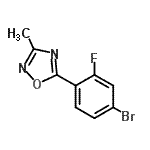 CAS 登录号：845306-17-4， 5-(4-溴-2-氟苯基)-3-甲基-1,2,4-恶二唑