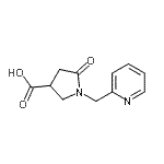 CAS#: 845546-25-0, 5-Oxo-1-(2-pyridinylmethyl)-3-pyrrolidinecarboxylic acid