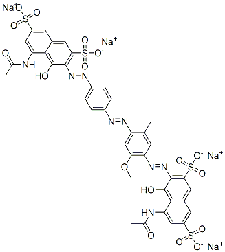 CAS#: 84560-10-1, Tetrasodium 5-(Acetamido)-3-[[4-[[4-[[8-(Acetamido)-1-Hydroxy-3,6-Disulphonato-2-Naphthyl]Azo]-5-Methoxy-o-Tolyl]Azo]Phenyl]Azo]-4-Hydroxynaphthalene-2,7-Disulphonate