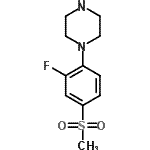CAS 登录号：845616-10-6， 1-[2-氟-4-(甲基磺酰基)苯基]哌嗪