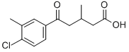 CAS 登录号：845781-51-3， 5-(4-氯-3-甲基苯基)-3-甲基-5-氧代戊酸