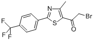 CAS 登录号：845885-81-6， 2-溴-1-[4-甲基-2-[4-(三氟甲基)苯基]-1,3-噻唑-5-基]-1-乙酮