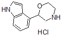 CAS 登录号：84590-62-5， 4-(2-吗啉基)-1H-吲哚单盐酸盐