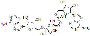 CAS#: 84625-58-1, [(2R,3R)-2-(6-Aminopurin-9-yl)-3,4-dihydroxy-2,3-dihydrofuran-5-yl]methoxy-N-[[[(2R,3S,4R,5R)-5-(6-aminopurin-9-yl)-3,4-dihydroxyoxolan-2-yl]methoxy-hydroxyphosphoryl]oxy-hydroxyphosphoryl]phosphonamidic acid