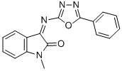 CAS#: 84640-83-5, 1-Methyl-3-(5-Phenyl-1,3,4-Oxadiazol-2-Ylimino)Indolin-2-One