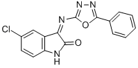 CAS#: 84640-85-7, 5-Chloro-3-(5-Phenyl-1,3,4-Oxadiazol-2-Ylimino)-2-Indolinone