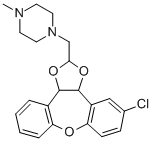 CAS#: 84646-86-6, 1-((5-Chloro-3a,12b-Dihydrodibenzo(b,f)-1,3-Dioxolo(4,5-d)Oxepin-2-Yl)Methyl)-4-Methyl-Piperazine