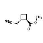 CAS#: 84673-48-3, Methyl (1R,2S)-2-(cyanomethyl)cyclobutanecarboxylate