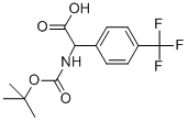 CAS 登录号：847147-40-4， N-叔丁氧羰基-2-(4-三氟甲基-苯基)-DL-甘氨酸
