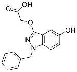 CAS 登录号：84745-02-8， 2-[1-(苄基)-5-羟基吲唑-3-基]氧基乙酸
