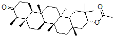 CAS 登录号：84749-92-8， 21-乙酰氧基无羁萜烷-3-酮