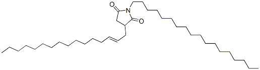 CAS 登录号:84753-09-3, 3-(十六碳-2-烯基)-1-十八烷基吡咯烷-2,5-二酮