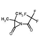 CAS#: 84758-80-5, 3,3-Dimethyl-1-(trifluoroacetyl)-2-aziridinone
