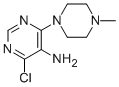 CAS 登录号：84762-68-5， 4-氯-6-(4-甲基-哌嗪-1-基)-嘧啶-5-基胺