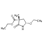 CAS#: 84763-05-3, Ethyl (3R,5S)-5-ethoxy-3-methyl-2-oxo-3-pyrrolidinecarboxylate