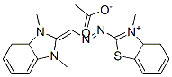 CAS#: 84788-02-3, 2-(((1,3-Dihydro-1,3-Dimethyl-2H-Benzimidazol-2-Ylidene)Methyl)Azo)-3-Methylbenzothiazolium Acetate