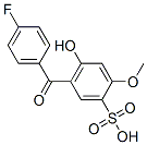 CAS 登录号：84794-98-9， 5-(4-氟苯甲酰)-4-羟基-2-甲氧基苯磺酸