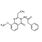 CAS#: 848027-01-0, N-(2-Ethyl-8-methoxy-4-oxo-3(4H)-quinazolinyl)-2-phenylacetamide