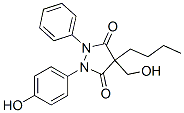 CAS 登录号：84803-48-5， 4-丁基-4-(羟基甲基)-1-(4-羟基苯基)-2-苯基吡唑烷-3,5-二酮