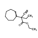 CAS 登录号：84803-63-4， 乙基2-氰基-2-(1-环庚烯-1-基)丁酸酯