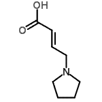 CAS 登录号：848133-09-5， (2E)-4-(1-吡咯烷基)-2-丁烯酸