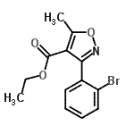CAS 登录号：848186-83-4， 乙基3-(2-溴苯基)-5-甲基-1,2-恶唑-4-羧酸酯