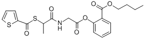CAS#: 84856-30-4, N-(1-Oxo-2-((2-Thienylcarbonyl)Thio)Propyl)-Glycine 2-(Butoxycarbonyl)Phenyl Ester