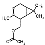 CAS#: 84864-55-1, (3,7,7-Trimethylbicyclo[4.1.0]hept-3-en-2-yl)methyl acetate