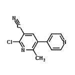 CAS#: 84884-31-1, 6-Chloro-2-methyl-3,4'-bipyridine-5-carbonitrile