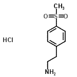 CAS 登录号：849020-96-8， 2-[4-(甲基磺酰基)苯基]乙胺盐酸盐(1:1)