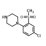 CAS 登录号：849035-68-3， 1-[4-氯-2-(甲基磺酰基)苯基]哌嗪