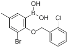 CAS#: 849052-17-1, B-[3-Bromo-2-[(2-chlorophenyl)methoxy]-5-methylphenyl]-Boronic acid
