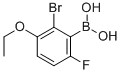 CAS 登录号：849052-19-3， B-(2-溴-3-乙氧基-6-氟苯基)-硼酸