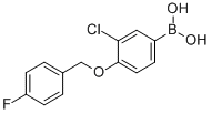 CAS#: 849062-39-1, B-[3-Chloro-4-[(4-fluorophenyl)methoxy]phenyl]-Boronic acid