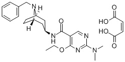 CAS 登录号：84923-09-1， N-(8-苄基-3-beta-去甲莨菪烷基)-2-(二甲基氨基)-4-乙氧基-5-嘧啶甲酰胺单马来酸盐