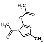 CAS 登录号：849454-49-5， 1-乙酰基-4-甲基-1H-咪唑-2-基乙酸酯
