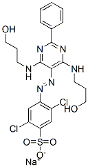 CAS#: 84962-52-7, Sodium 4-[[4,6-Bis[(3-Hydroxypropyl)Amino]-2-Phenyl-5-Pyrimidyl]Azo]-2,5-Dichlorobenzenesulphonate