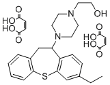 CAS 登录号：84964-87-4， 3-乙基-11-(4-(2-羟基乙基)哌嗪基)-10,11-二氢二苯并(b,f)硫杂卓二(马来酸盐)