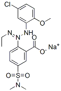 CAS#: 85030-44-0, Sodium 2-(3-(5-Chloro-2-Methoxyphenyl)-1-Ethyltriazen-2-Yl)-5-((Dimethylamino)Sulphonyl)Benzoate