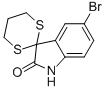 CAS 登录号：850349-48-3， 5-溴-3,3-(亚丙基二硫代)-1,3-二氢-吲哚-2-酮