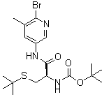 CAS#: 850411-22-2, Tert-Butyl (R)-1-(6-Bromo-5-Methylpyridin-3-Ylamino)-3-(Tert-Butylthio)-1-Oxopropan-2-Ylcarbamate