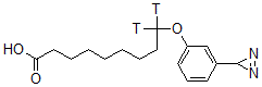 CAS#: 85045-34-7, 9-[3-(3H-diazirin-3-yl)phenoxy]-9,9-ditritioNonanoic Acid