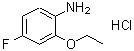 CAS 登录号：850568-36-4， 2-乙氧基-4-氟-苯胺盐酸盐