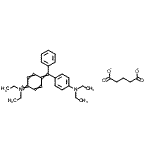 CAS#: 85068-67-3, N-[4-[[4-(diethylamino)phenyl]phenylmethylene]-2,5-cyclohexadien-1-ylidene]-N-ethyl-Ethanaminium pentanedioate (1:1)