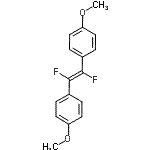 CAS#: 85074-88-0, 1,1'-[(E)-1,2-Difluoro-1,2-ethenediyl]bis(4-methoxybenzene)