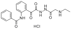 CAS#: 85080-17-7, 2-(Benzoylamino)-alpha-Oxo-Benzeneacetic Acid 2-((Ethylamino)Acetyl)Hydrazide Hydrochloride
