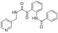 CAS 登录号：85080-26-8， 2-(苯甲酰基氨基)-alpha-氧代-N-(3-吡啶基甲基)-苯乙酰胺
